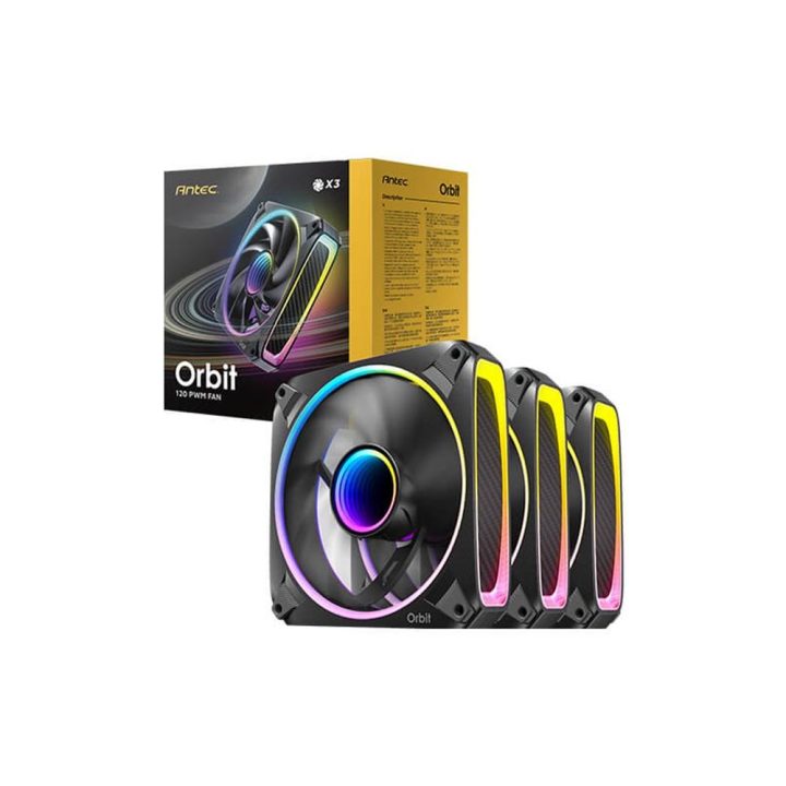 Antec Orbit 120 ARGB FAN PC Case Fan 12 cm Black (0-761345-40059-6)
