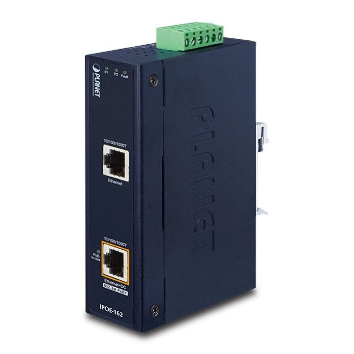 Planet IPOE-162 Gigabit PoE+ Injector