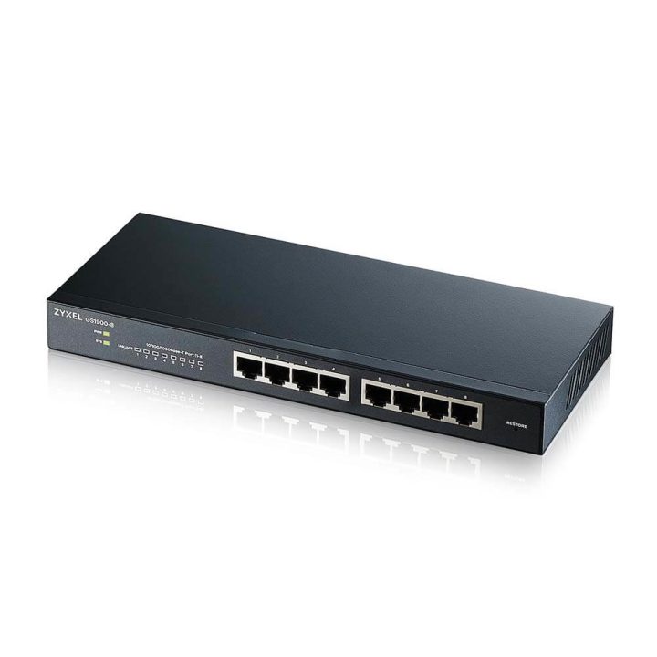 Zyxel GS1900-8 Gerido L2 Gigabit Ethernet (10/100/1000) Preto