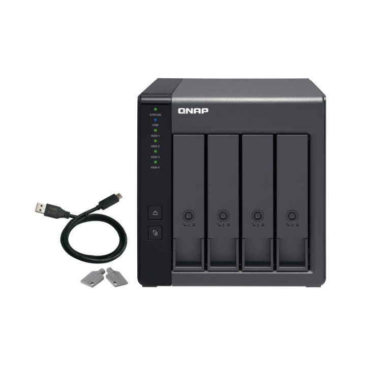 QNAP TR-004 External Hard Drive Enclosure Hard Drive/SSD Enclosure…