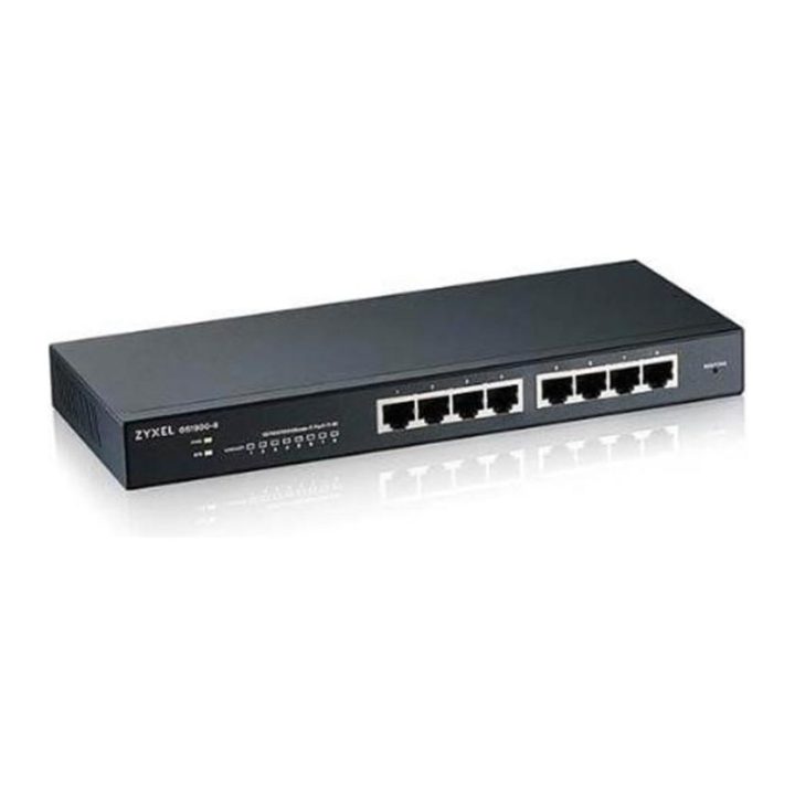 Zyxel GS1900-8 Managed L2 Gigabit Ethernet (10/100/1000) Black