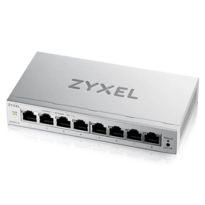 Zyxel GS1200-8V3 Gestionado L2 Gigabit Ethernet (10/100/1000)…