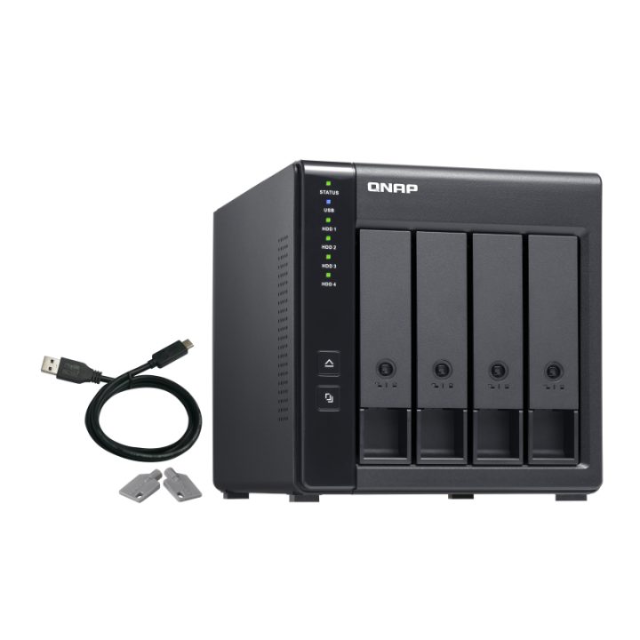 QNAP TR-004 caixa para disco rígido externo Carcaça de disco…