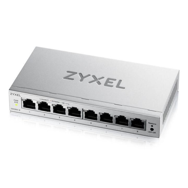 Zyxel GS1200-8V3 Gerido L2 Gigabit Ethernet (10/100/1000) Desktop…