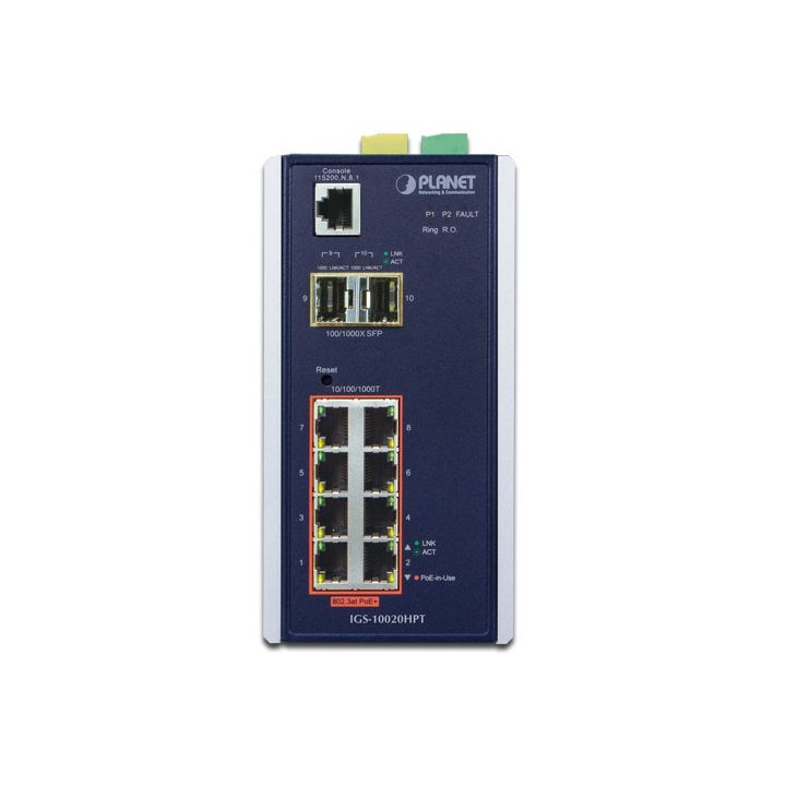 PLANET IGS-10020HPT switch Gerido L2+ Gigabit Ethernet (10/100/1000)…