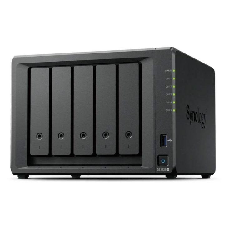 Synology DiskStation DS1525+ NAS Storage Server Ryzen Embedded V1500B…