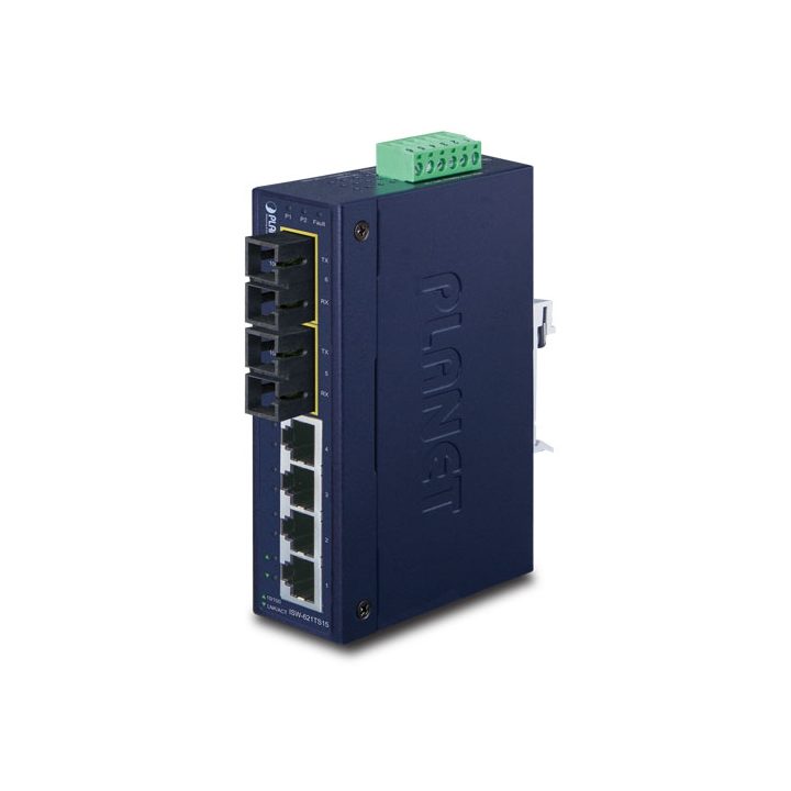 PLANET ISW-621TS15 Unmanaged L2 Fast Ethernet (10/100) Switch Blue