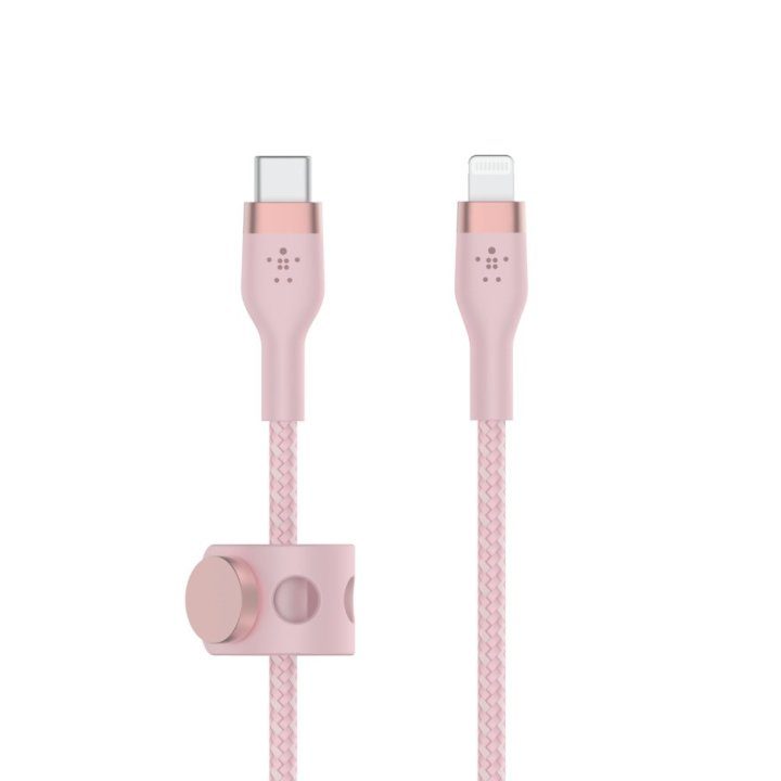 Cable USB-C a Lightning Belkin 1m-macho-macho-rosa (CAA011DS1MPK)