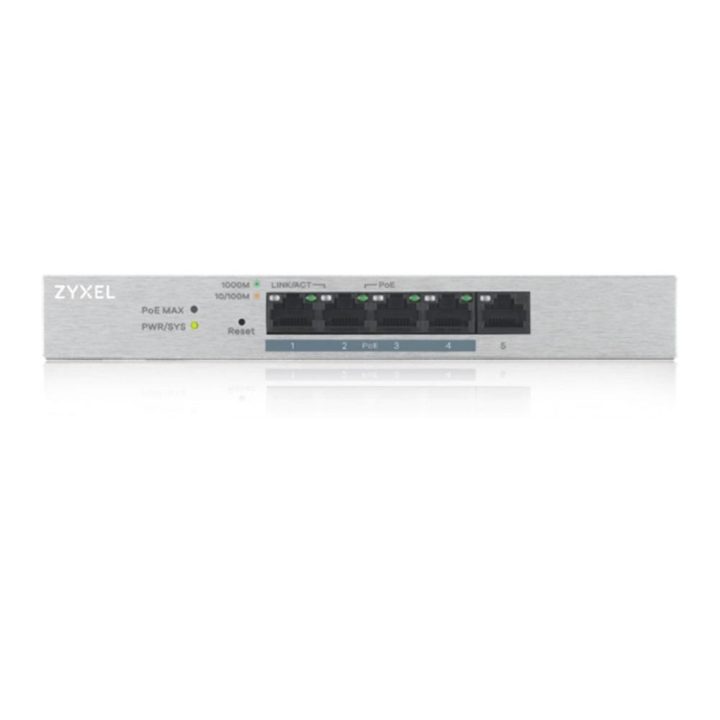 Zyxel GS1200-5HP v2 Gerido Gigabit Ethernet (10/100/1000) Energia…