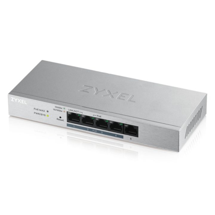 Zyxel GS1200-5HP v2 Managed Gigabit Ethernet (10/100/1000) Power over…