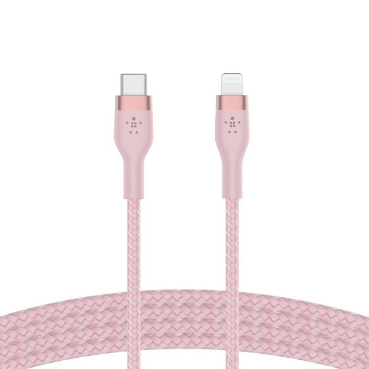 Cable USB-C a Lightning Belkin 1m-macho-macho-rosa (CAA011DS1MPK)