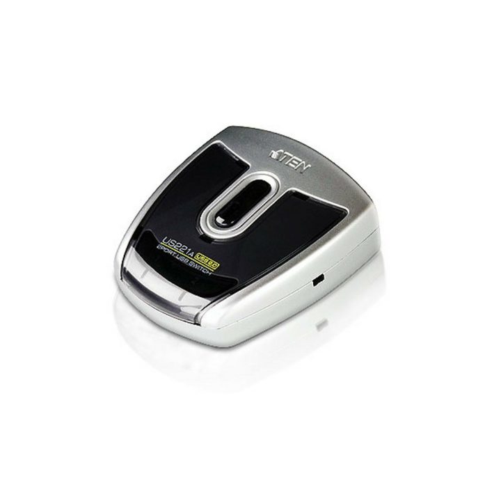 ATEN Switch de periféricos USB 2.0 de 2 puertos