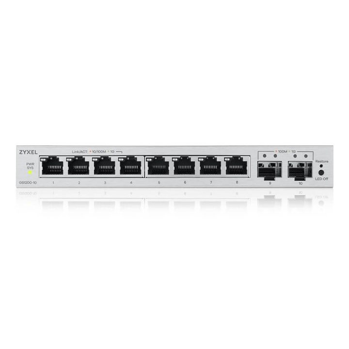Zyxel GS1200-10v3 Managed L2 Gigabit Ethernet (10/100/1000) Desktop…