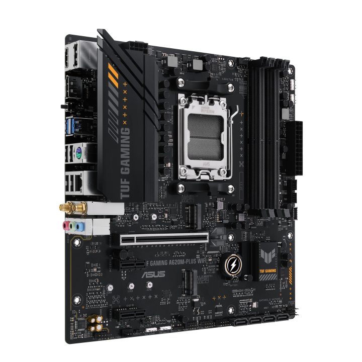 ASUS TUF GAMING A620M-PLUS WIFI AMD A620 AM5 Socket Micro ATX