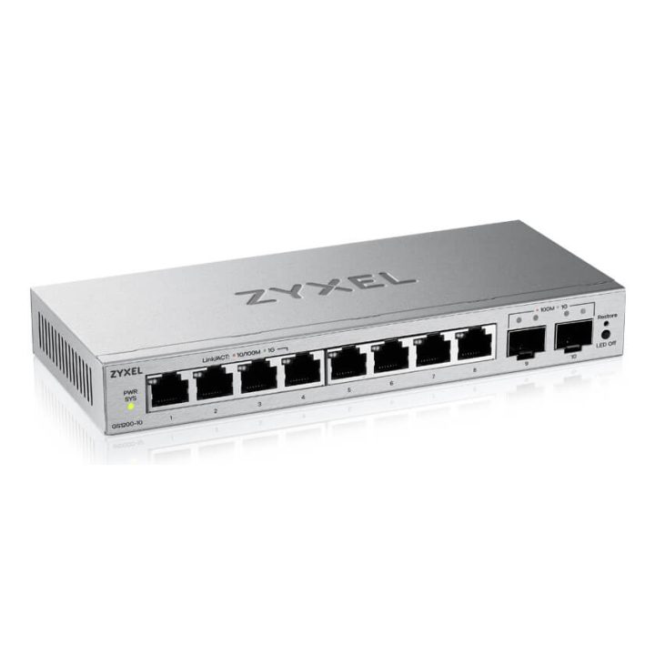 Zyxel GS1200-10v3 Gerido L2 Gigabit Ethernet (10/100/1000) Desktop…