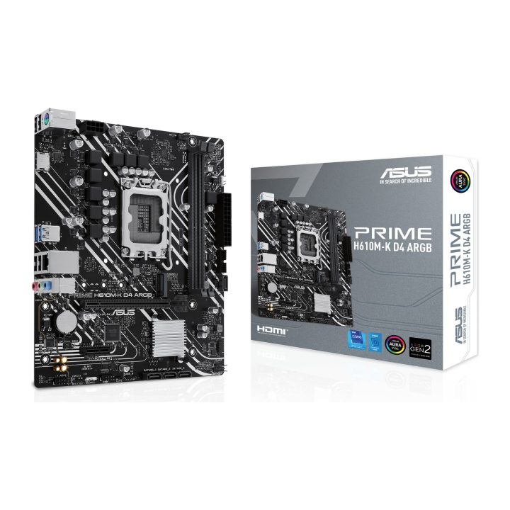 ASUS PRIME H610M-K D4 ARGB Intel H610 LGA 1700 micro ATX