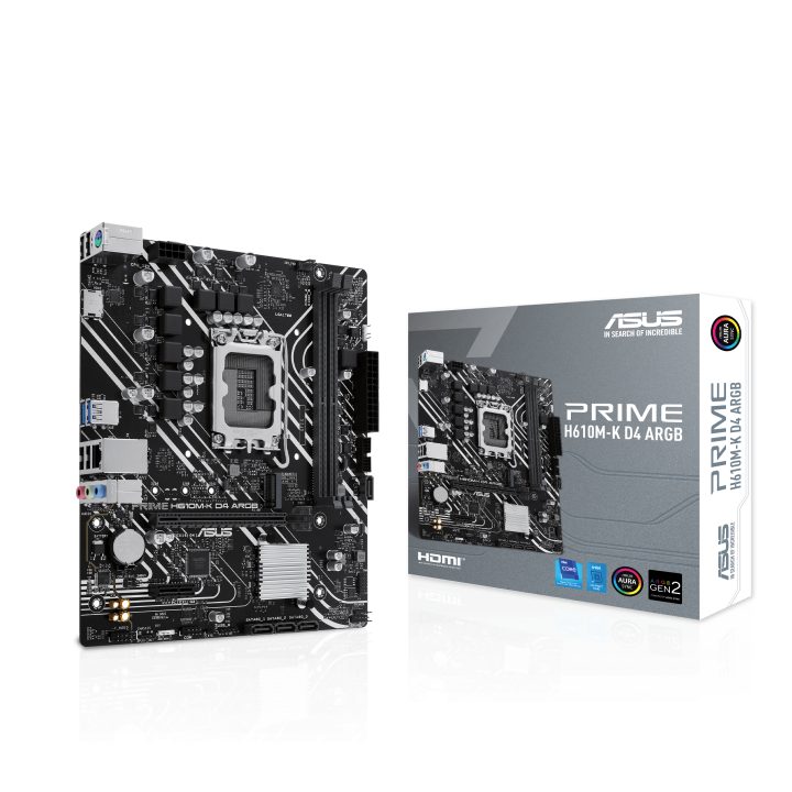 Motherboard ASUS PRIME H610M-K D4 ARGB Intel H610 LGA 1700 micro ATX