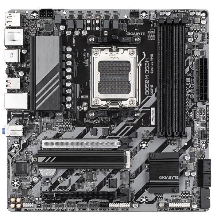 GIGABYTE B850M DS3H Motherboard - AMD Ryzen 9000 Series Processors…