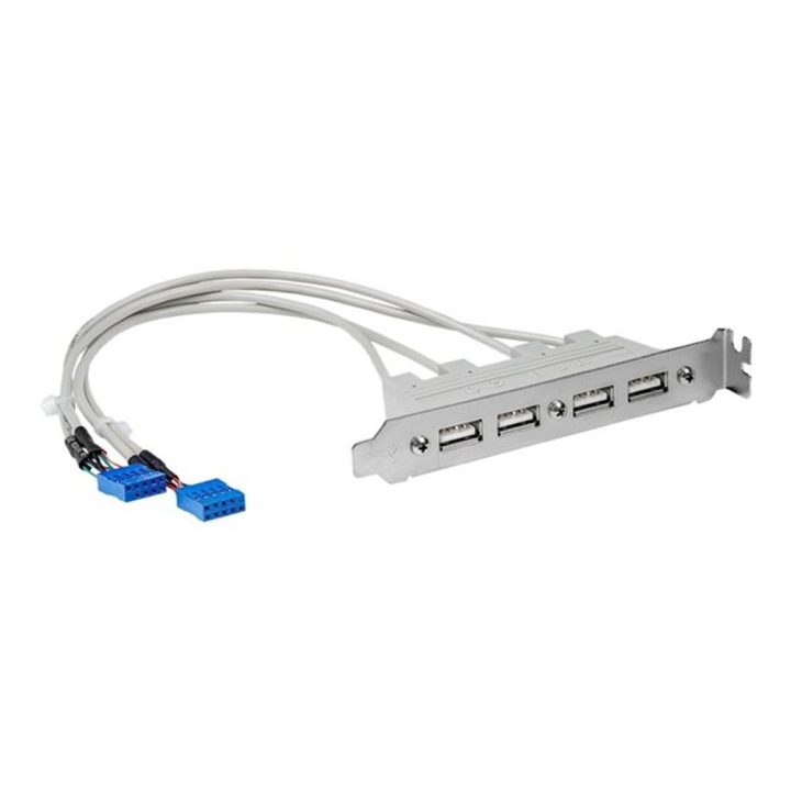 StarTech.com 4-Port USB 2.0 Bracket Header with 2x IDC10 Motherboard…