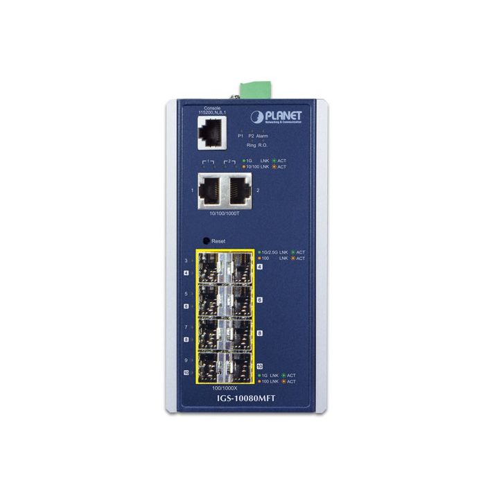 PLANET IGS-10080MFT Managed Gigabit Ethernet (10/100/1000) Switch…