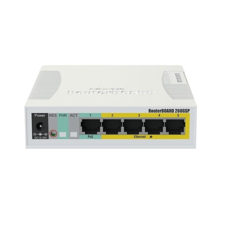 MikroTik CSS106-1G-4P-1S RB260GSP Switch 5xGB 1xSFP