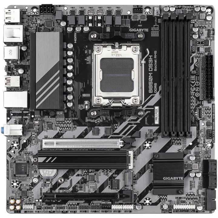 GIGABYTE B850M DS3H Motherboard - AMD Ryzen 9000 Series Processors…