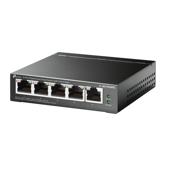 TP-Link TL-SG105MPE L2 Gigabit Ethernet (10/100/1000) PoE Switch Black