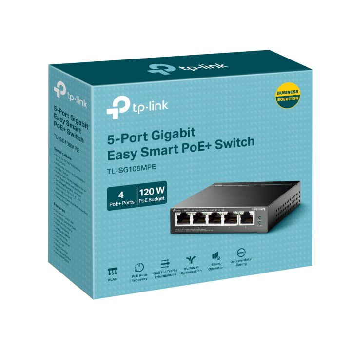 TP-Link TL-SG105MPE switch L2 Gigabit Ethernet (10/100/1000) Energia…