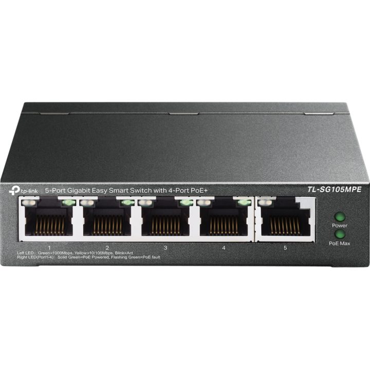 TP-Link TL-SG105MPE switch L2 Gigabit Ethernet (10/100/1000) Energia…