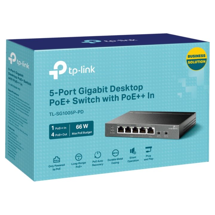 TP-Link TL-SG1005P-PD switch Gigabit Ethernet (10/100/1000) Energia…