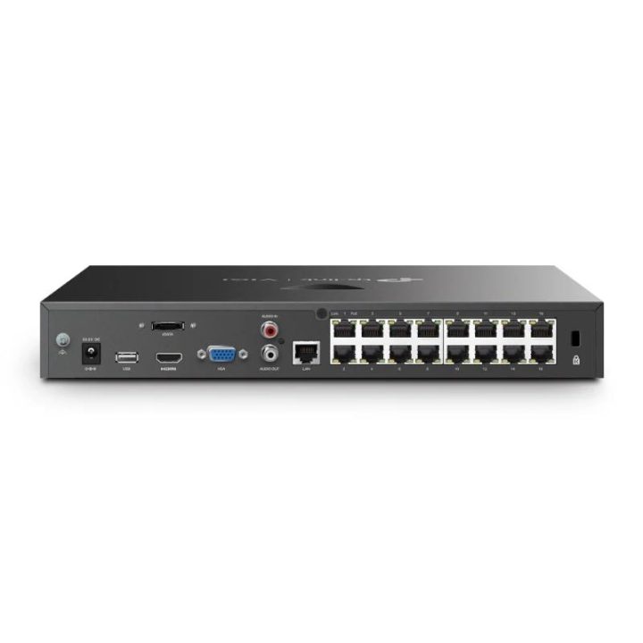 TP-Link VIGI NVR2016H-16MP Network Video Recorder (NVR) Black