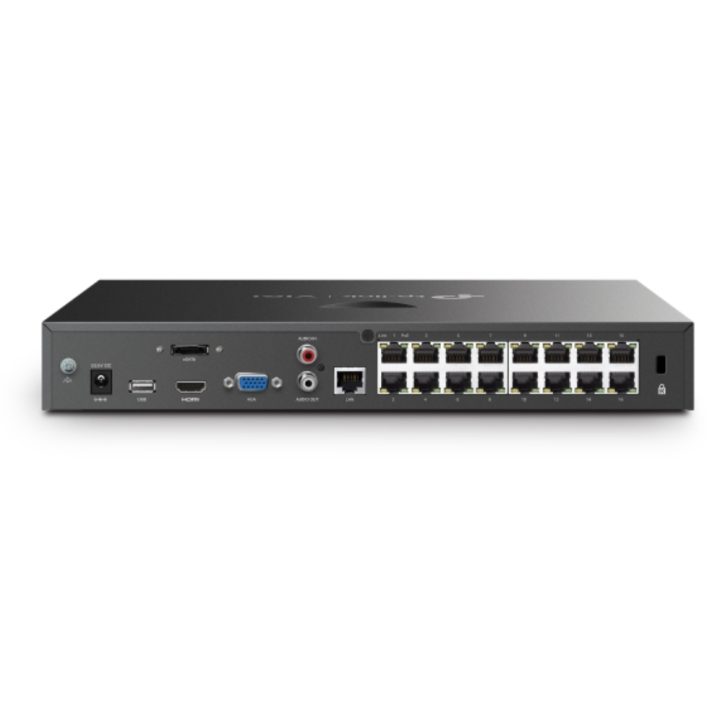 TP-Link VIGI NVR2016H-16MP Gravador de vídeo em rede (NVR) Preto