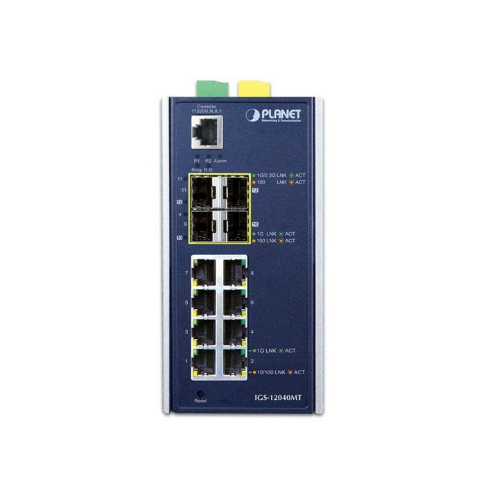 PLANET IGS-12040MT Managed L2+ Gigabit Ethernet (10/100/1000) Switch…