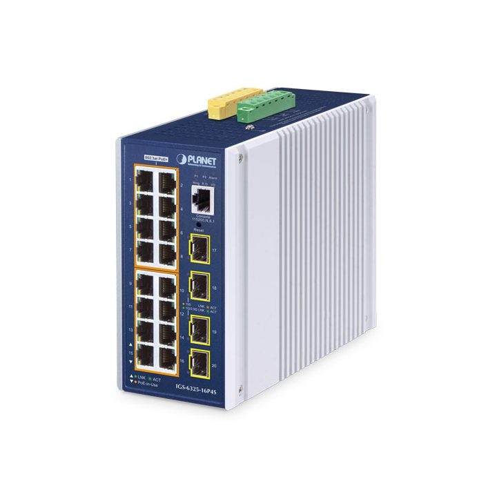 PLANET IGS-6325-16P4S Managed L3 Gigabit Ethernet (10/100/1000) Power…