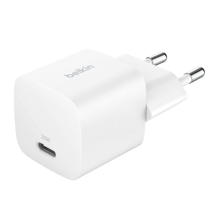 Belkin 25W USB-C PD wall charger with pps, wht (WCA012KQWH)