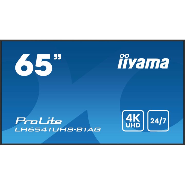 iiyama LH6541UHS-B1AG digital signage display 64.5" LCD 500 cd/m² 4K…