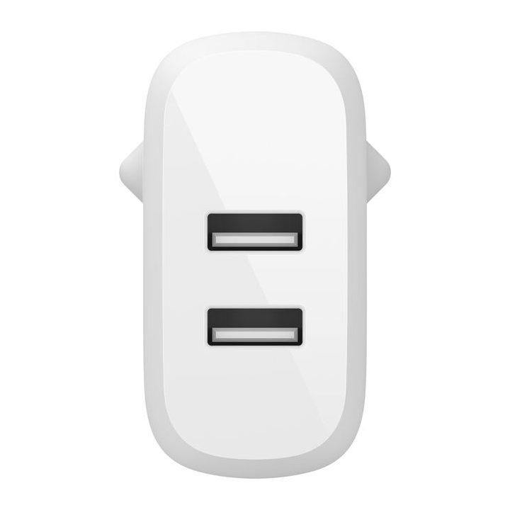 Belkin WCD001VF1MWH 24W 2x USB Type-A Charger + 1m Lightning to USB…