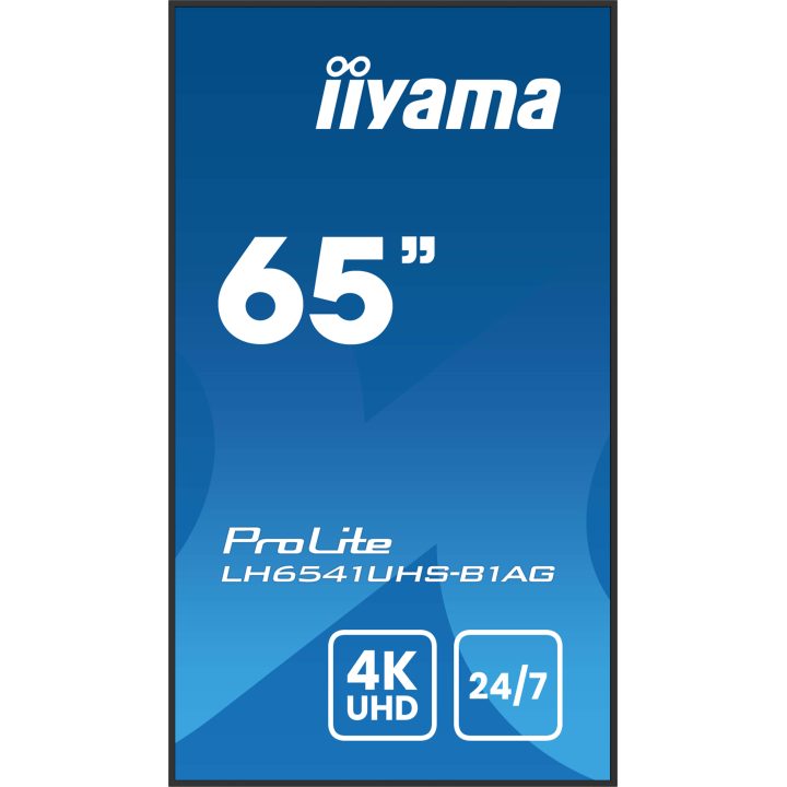 iiyama LH6541UHS-B1AG digital signage display 64.5" LCD 500 cd/m² 4K…