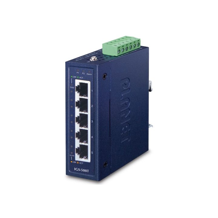 PLANET IGS-500T Unmanaged Gigabit Ethernet (10/100/1000) Switch Blue
