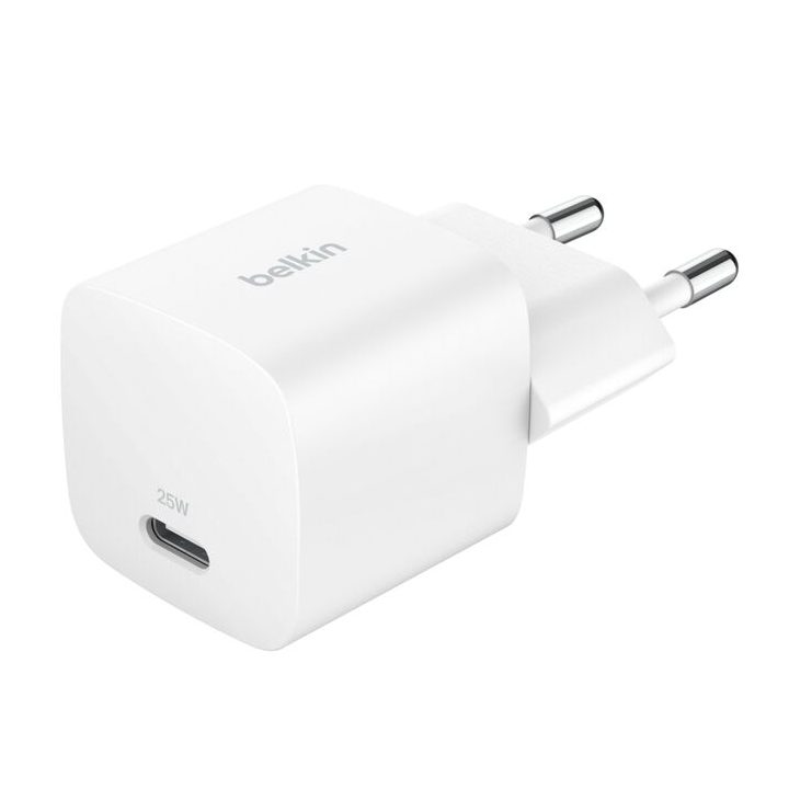 Belkin 25W USB-C PD wall charger with pps, wht (WCA012KQWH)