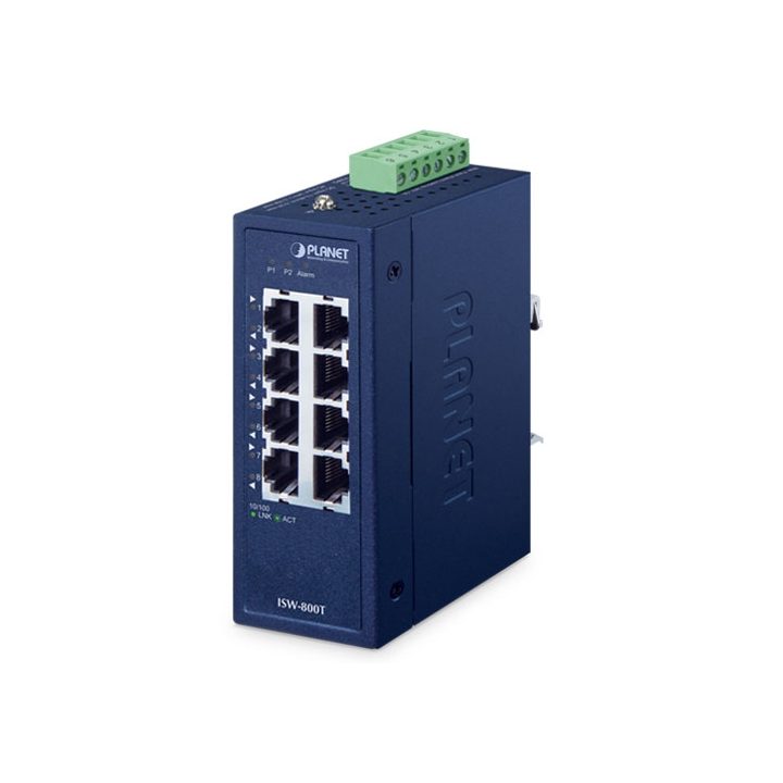 PLANET ISW-800T Unmanaged L2 Fast Ethernet (10/100) Switch Blue