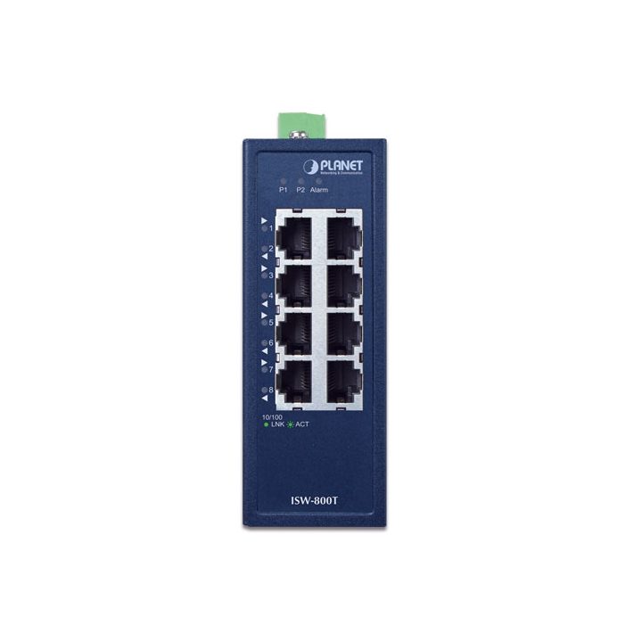PLANET ISW-800T Unmanaged L2 Fast Ethernet (10/100) Switch Blue