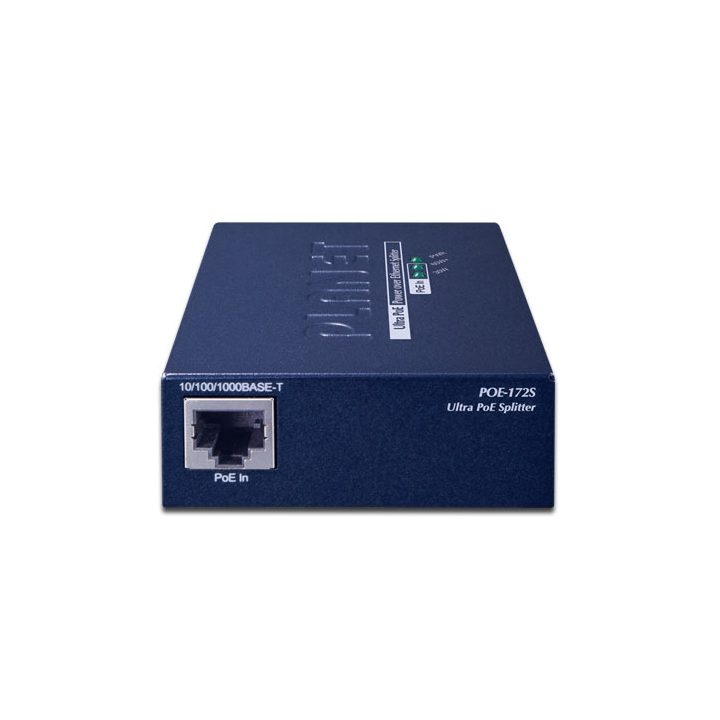 PLANET POE-172S divisor de red Negro Energía sobre Ethernet (PoE)
