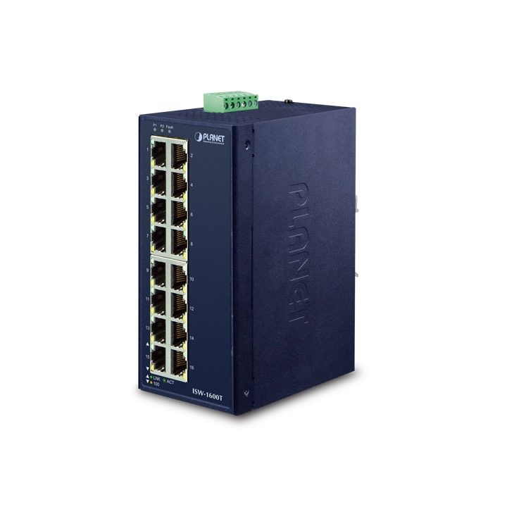 PLANET ISW-1600T Unmanaged Fast Ethernet (10/100) Switch Blue
