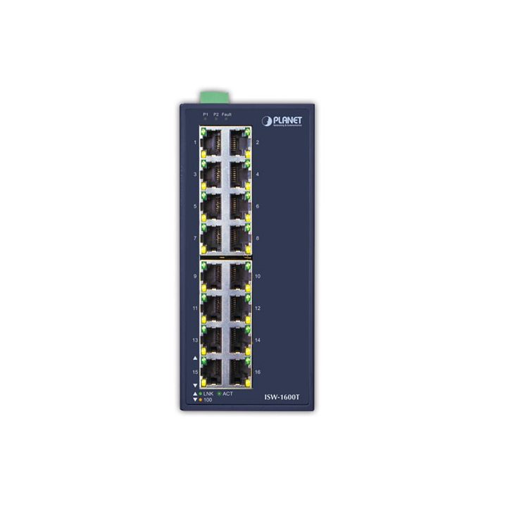 PLANET ISW-1600T switch não gerido Fast Ethernet (10/100) Azul
