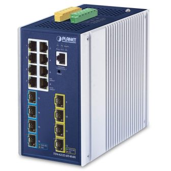 Planet TSN-6325-8T4S4X IP30 DIN-rail Industrial L3 8-Port…