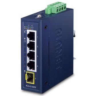 PLANET IGS-510TF Unmanaged Gigabit Ethernet (10/100/1000) Switch Blue