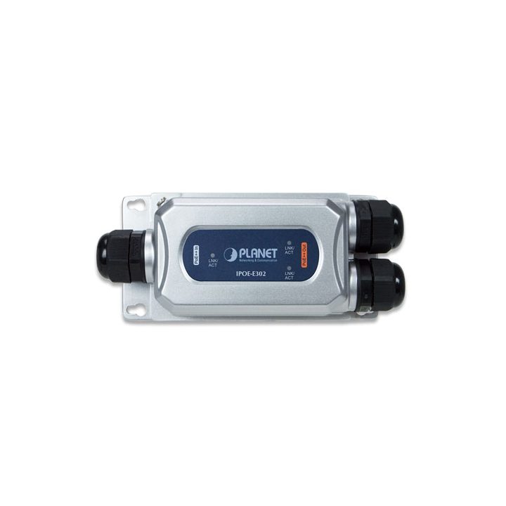 PLANET IPOE-E302 ampliador de red Transmisor de red Negro, Gris 10…
