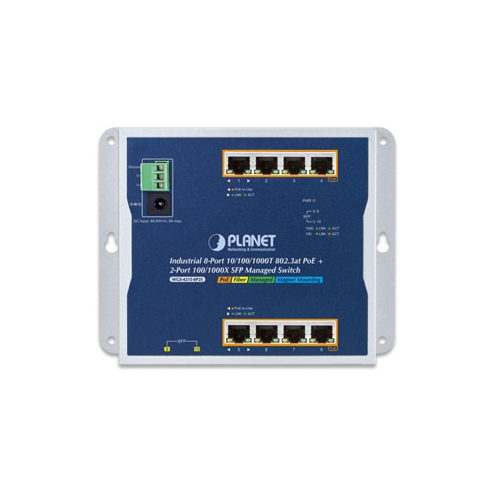 PLANET WGS-4215-8P2S switch Gestionado Gigabit Ethernet (10/100/1000)…