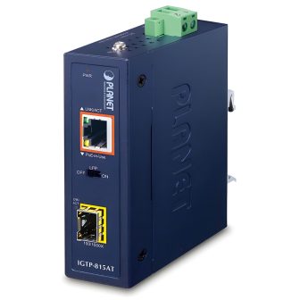 PLANET IGTP-815AT conversor de meio 1000 Mbit/s Azul